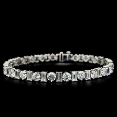 Lab grown diamond mix shape bracelet