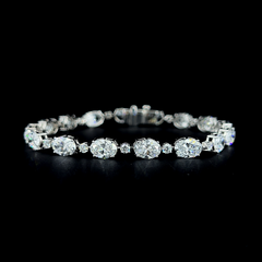 Lab grown diamond mix shape bracelet