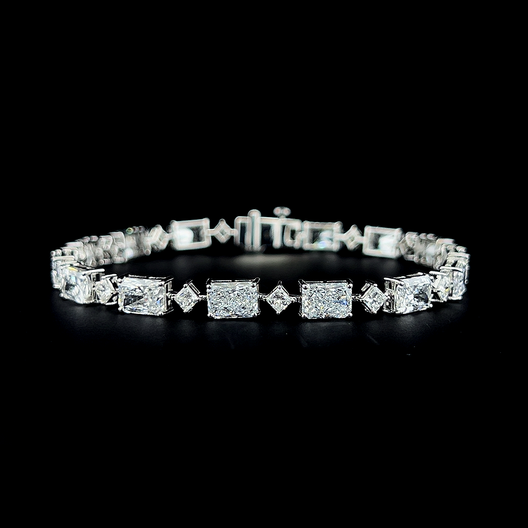 Lab grown diamond mix shape bracelet