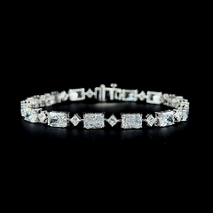 Lab grown diamond mix shape bracelet