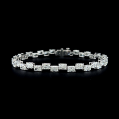 Lab grown diamond fancy shape bracelet