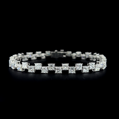 Lab grown diamond fancy shape bracelet