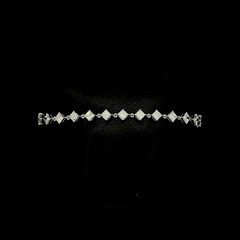 Lab grown diamond cuff bracelet