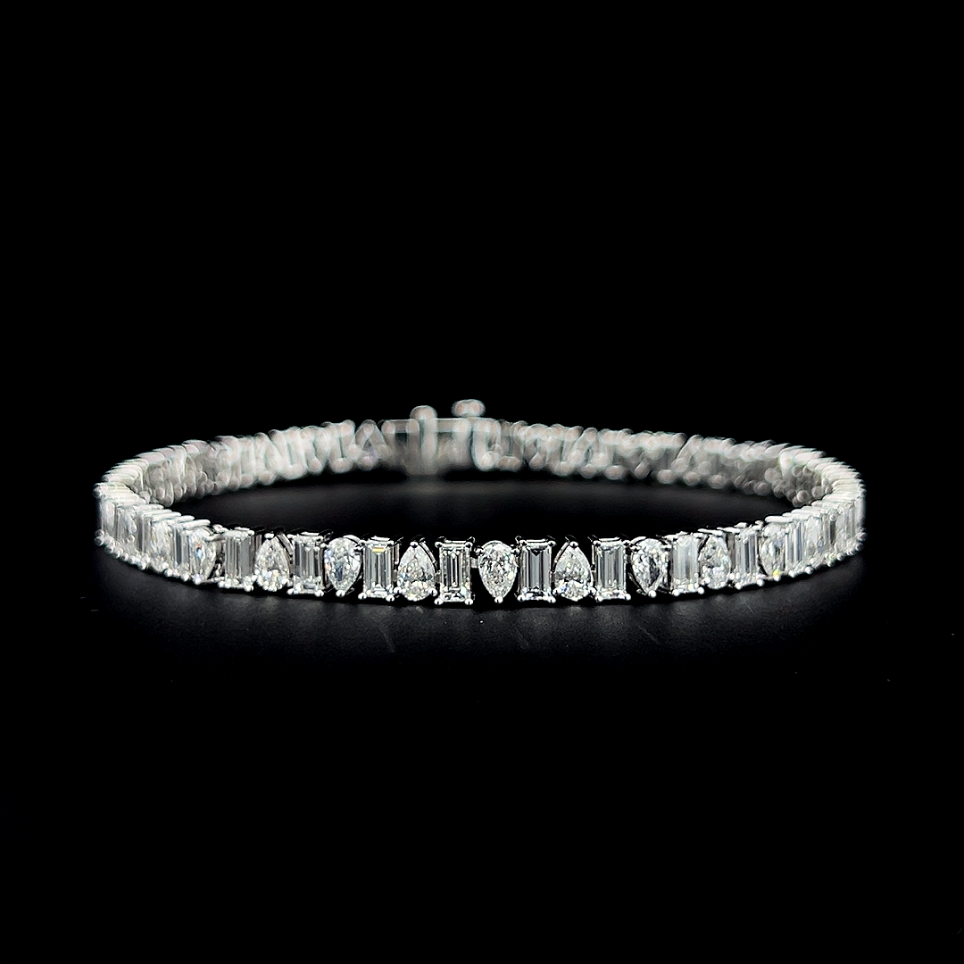 Lab grown diamond mix shape bracelet