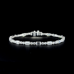 Lab grown diamond mix shape bracelet