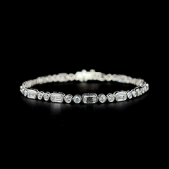 Lab grown diamond mix shape bracelet
