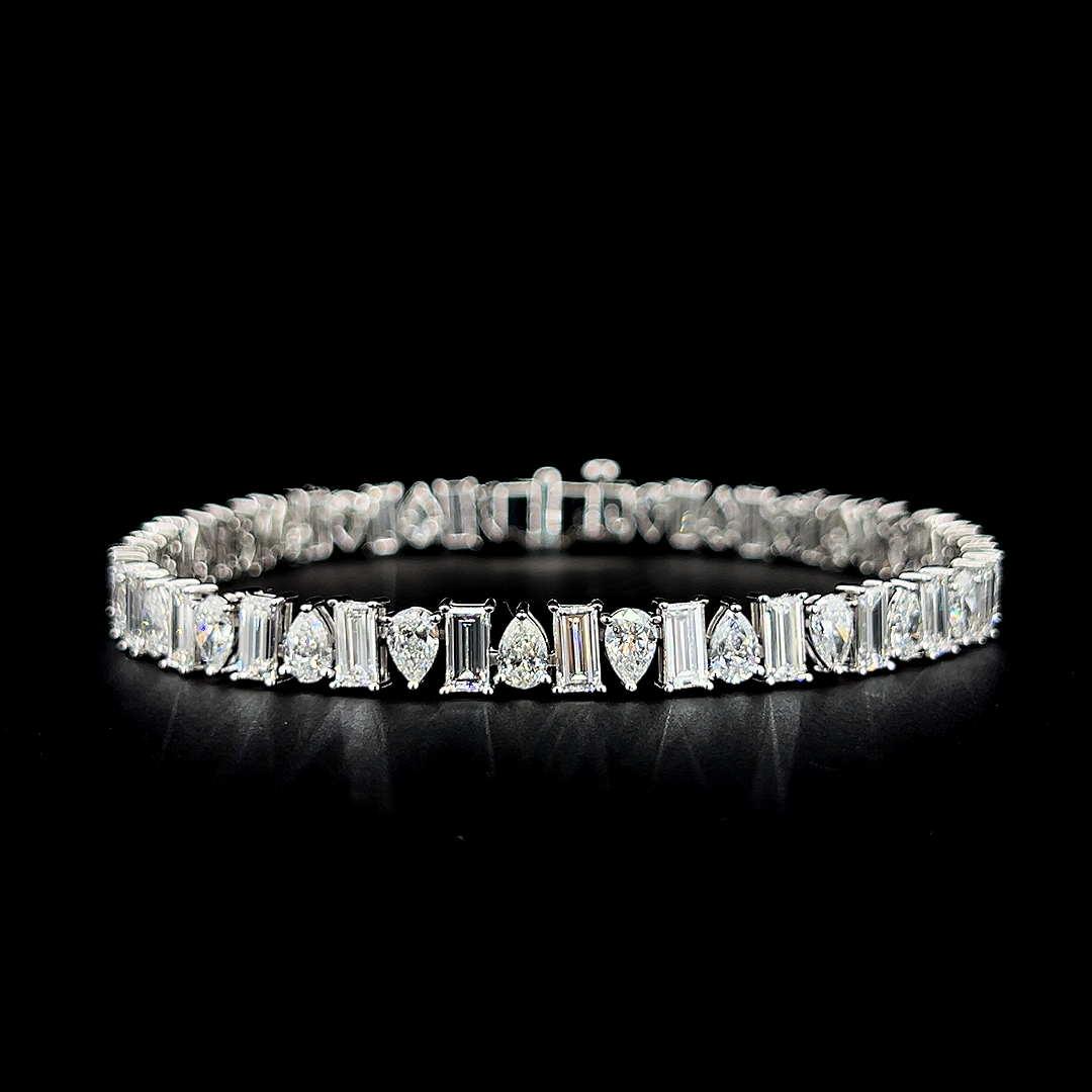 Lab grown diamond mix shape bracelet