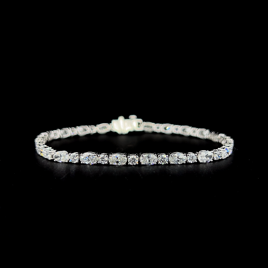 Lab grown diamond mix shape bracelet