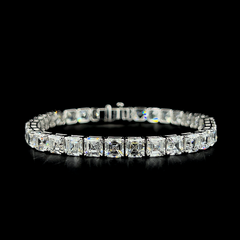 Lab grown diamond fancy shape bracelet