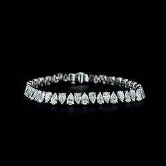 Lab grown diamond fancy shape bracelet