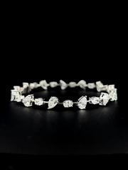 Lab grown diamond mix shape bracelet