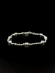 Lab grown diamond cuff bracelet