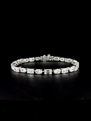 Lab grown diamond cuff bracelet