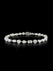 Lab grown diamond cuff bracelet