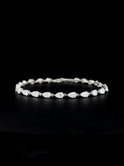 Lab grown diamond cuff bracelet