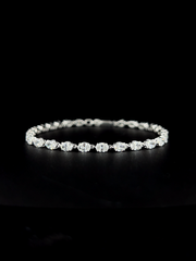 Lab grown diamond cuff bracelet