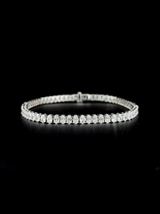 Lab grown diamond tennis bracelet
