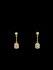 Lab grown diamond dangling earring
