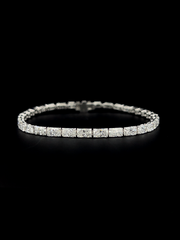 Lab grown diamond tennis bracelet