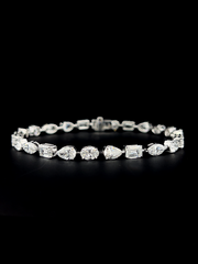 Lab grown diamond mix shape bracelet