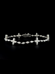Lab grown diamond fancy shape bracelet