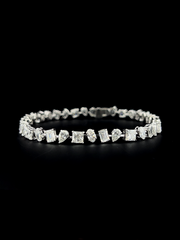 Lab grown diamond mix shape bracelet