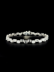 Lab grown diamond fancy shape bracelet