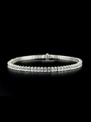 Lab grown diamond fancy shape bracelet
