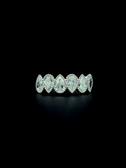 Lab grown diamond wedding band rings