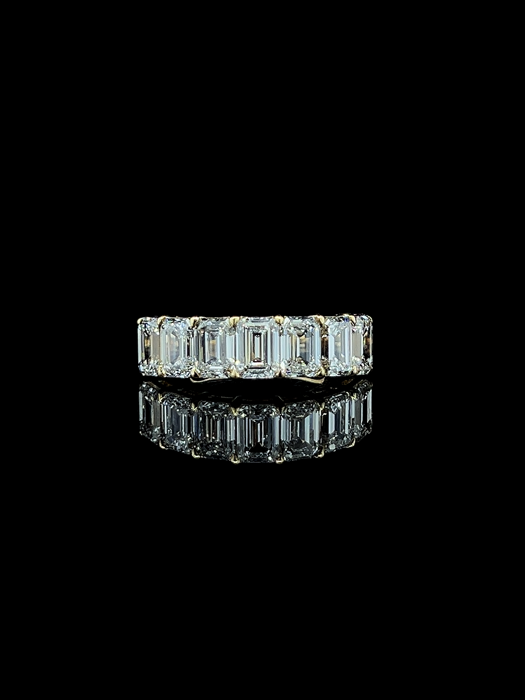 Lab grown diamond 7 stone rings
