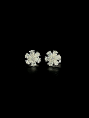 Lab grown diamond pushback stud earring