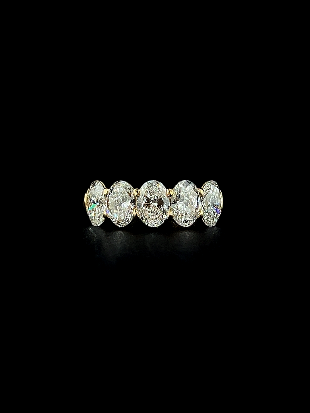 Lab grown diamond 5 stone rings