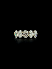 Lab grown diamond 5 stone rings