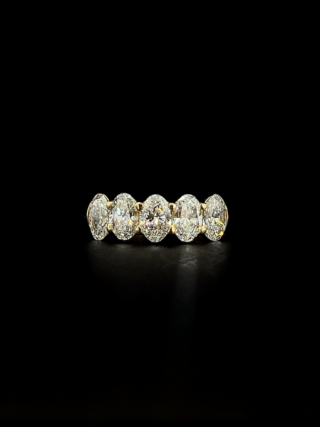 Lab grown diamond 5 stone rings