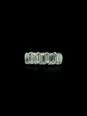 Lab grown diamond anniversary band rings