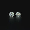 Lab grown diamond pushback stud earring