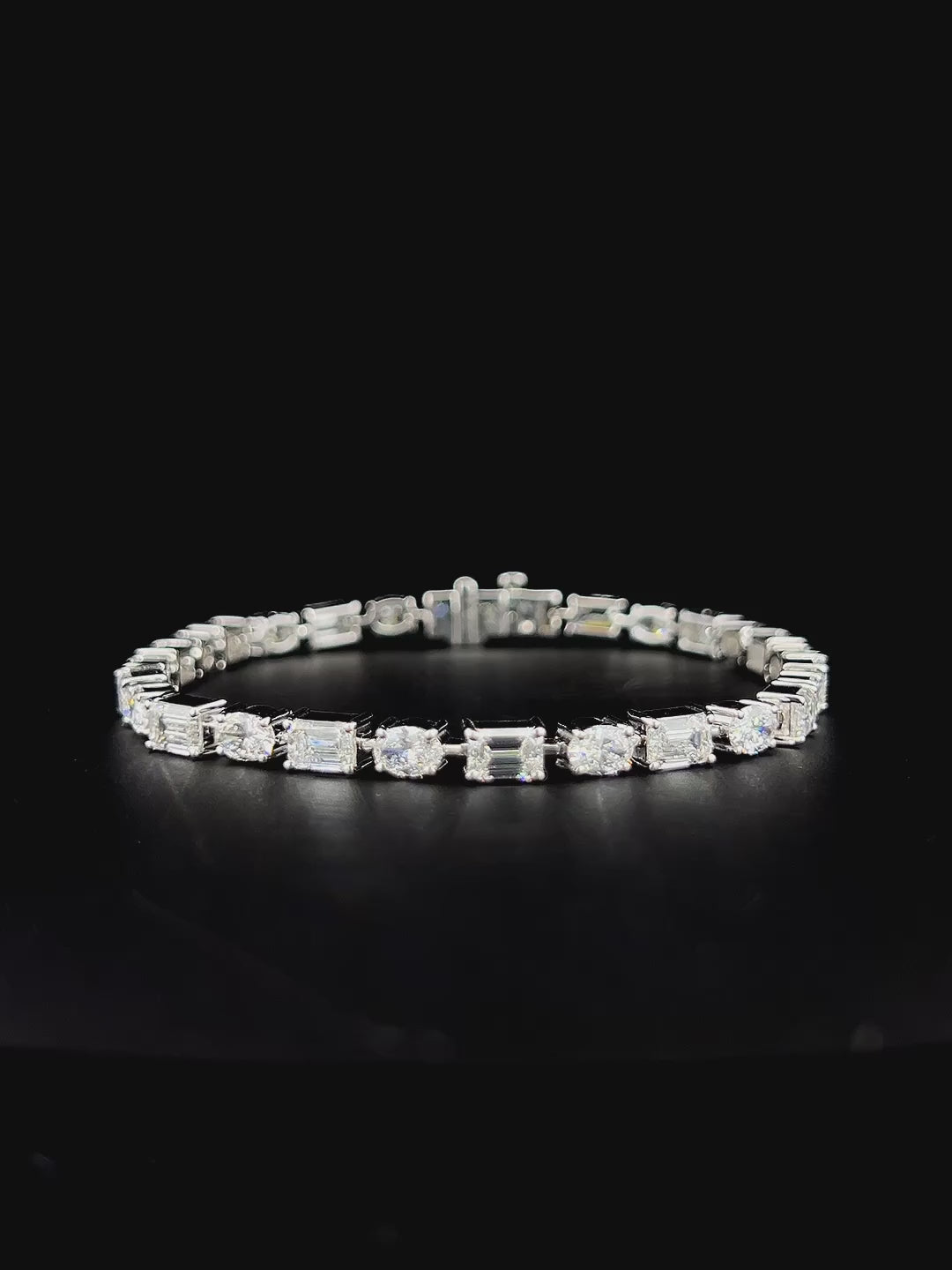 Lab grown diamond cuff bracelet