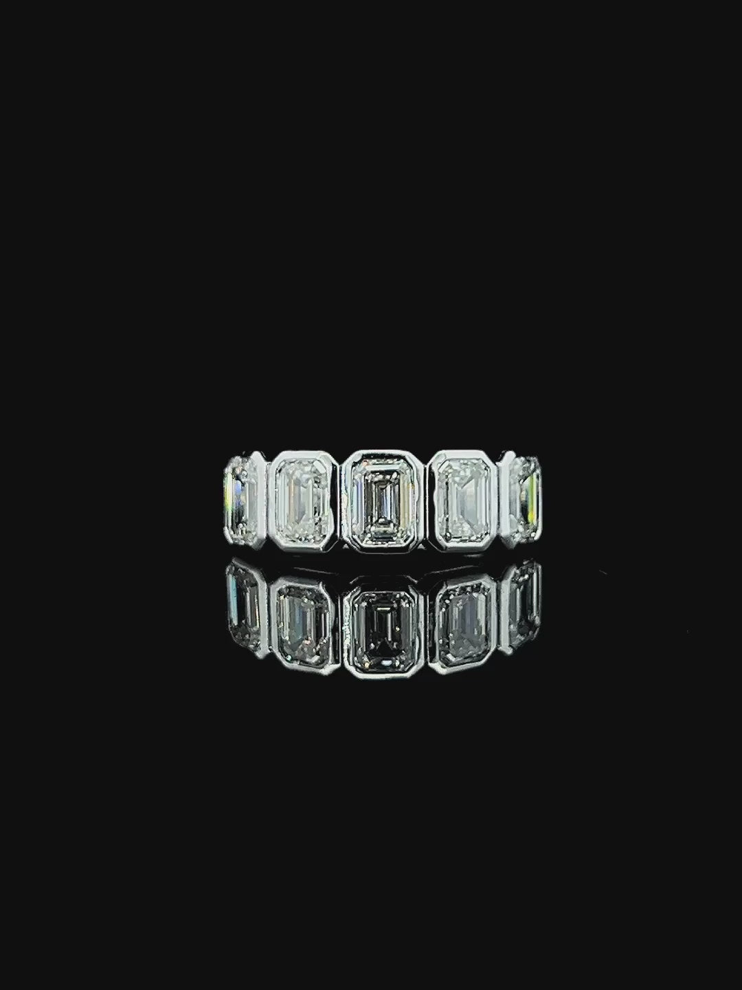 Lab grown diamond 7 stone rings