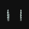 Lab grown diamond hoop earring
