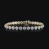 Lab grown diamond bezel bracelet