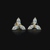 Lab grown diamond pushback stud earring