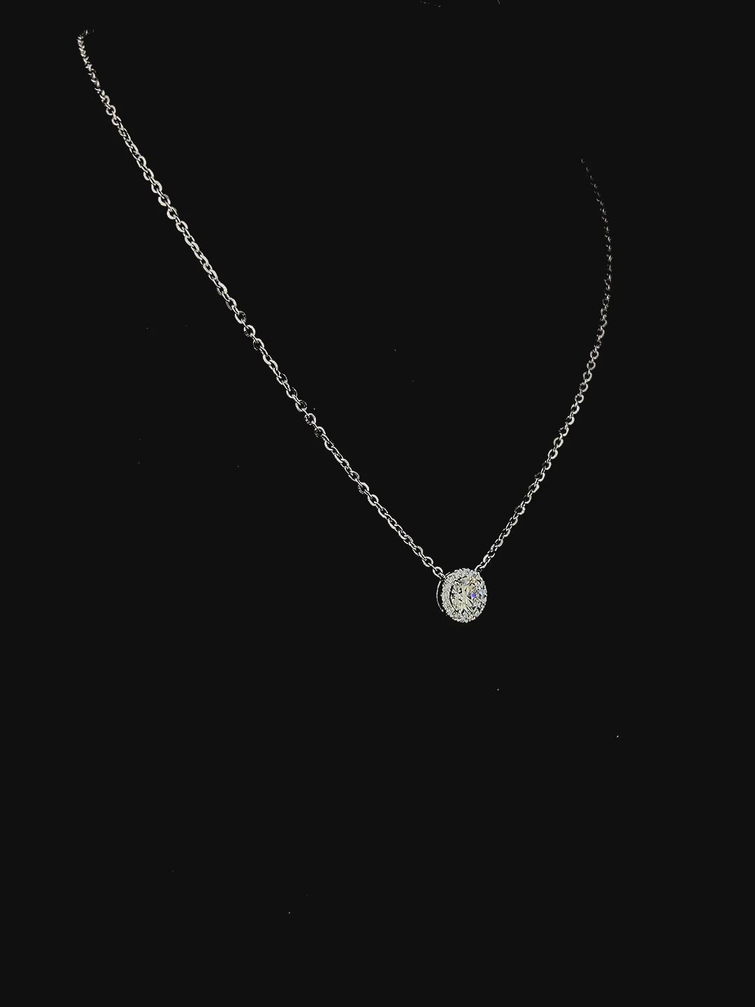 Lab grown diamond pendant