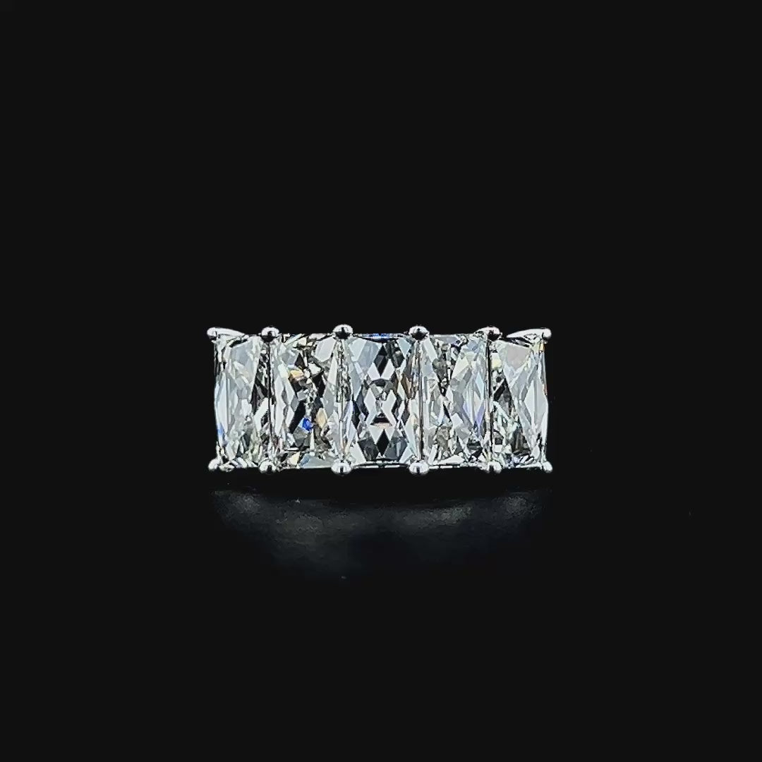 Lab grown diamond 5 stone rings