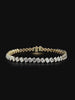 Lab grown diamond fancy shape bracelet