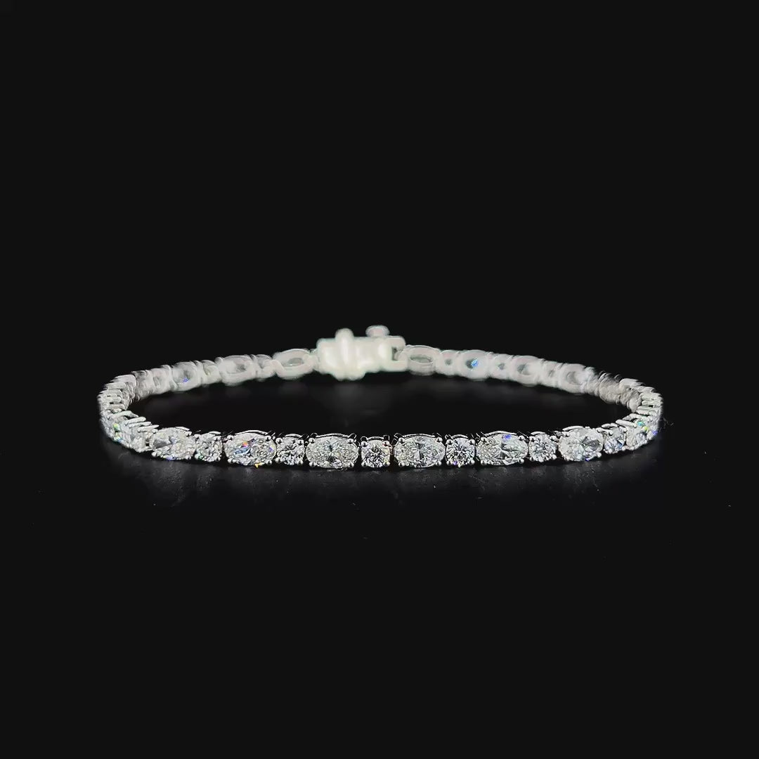 Lab grown diamond mix shape bracelet