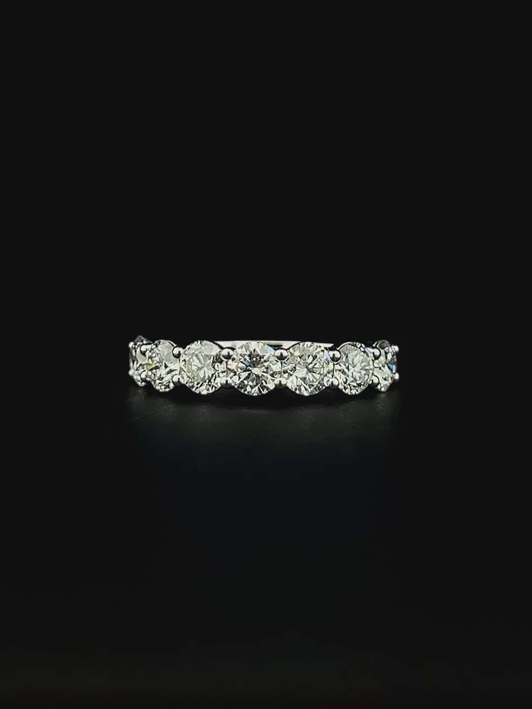 Lab grown diamond 9 stone rings