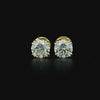 Lab grown diamond double prong earring