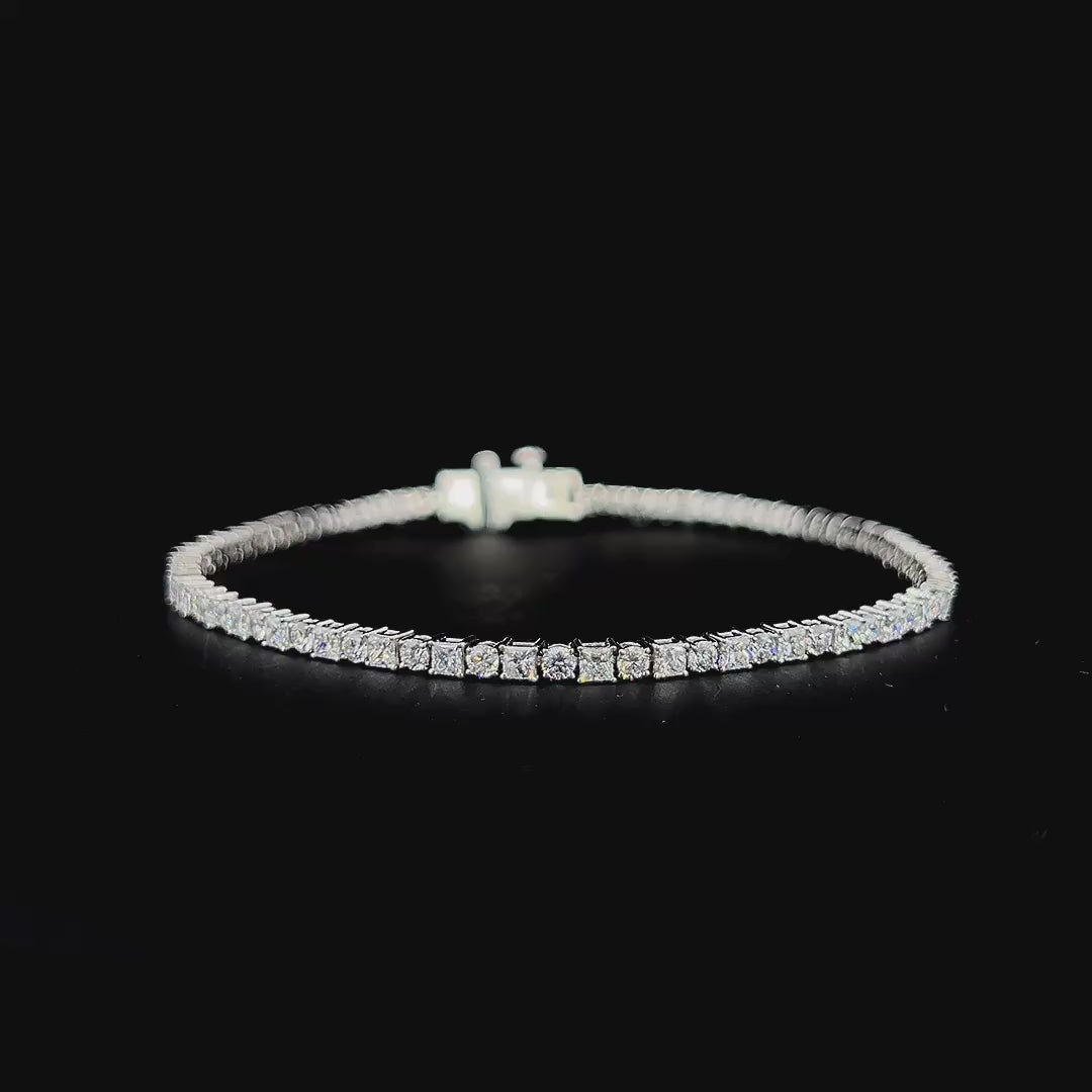 Lab grown diamond mix shape bracelet