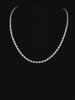 Lab grown diamond tennis necklace