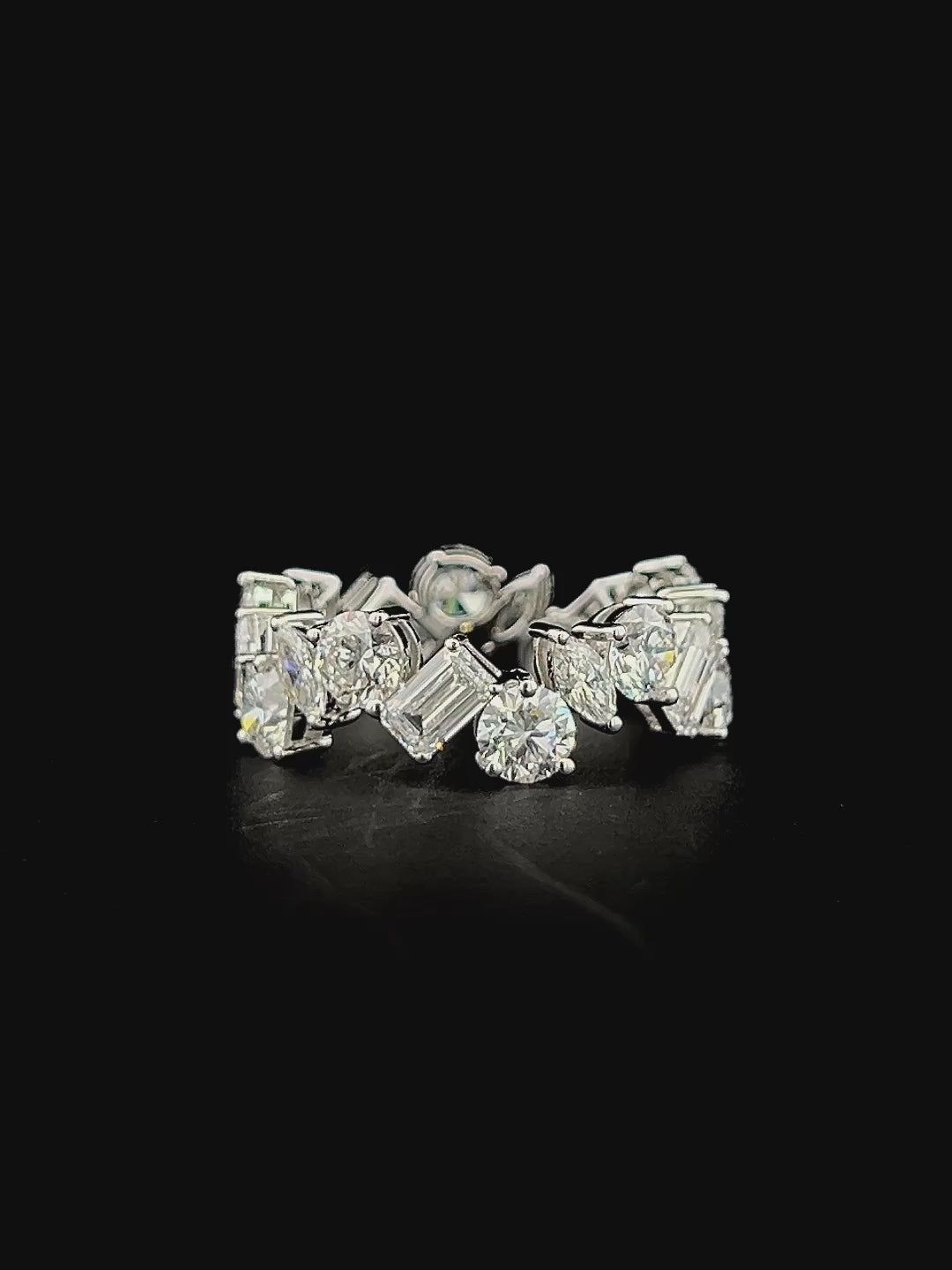 Lab grown diamond eternity band ring